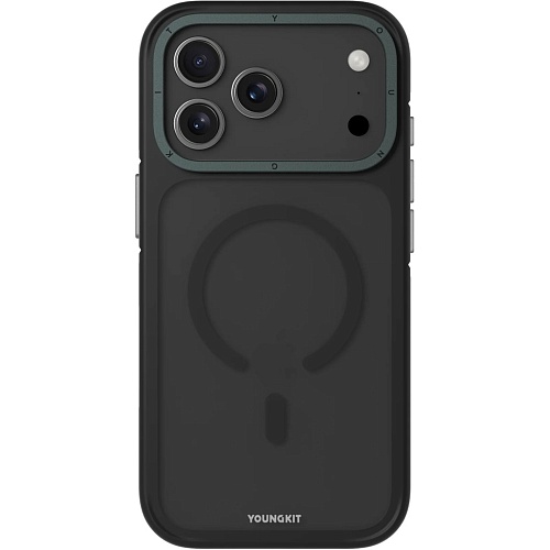 Чехол YoungKit Rocky Sand Magnetic для Apple iPhone 18 Pro Max Black