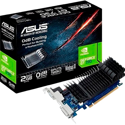 Видеокарта Asus GeForce GT 730 2GB GDDR5 (Asus GT730-SL-2GD5-BRK)