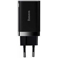 Сетевое зарядное устройство Baseus Super Si Pro 30W USB-C + USB-A Black (CCSUPP-E01)