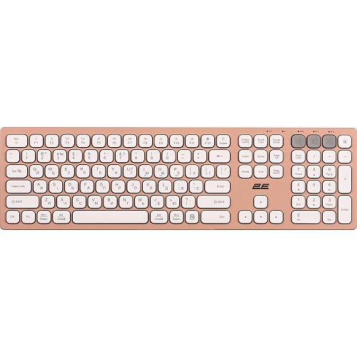 Клавиатура 2E KS270 WL/BT UA Pink/White (2E-KS270WBPN_UA)