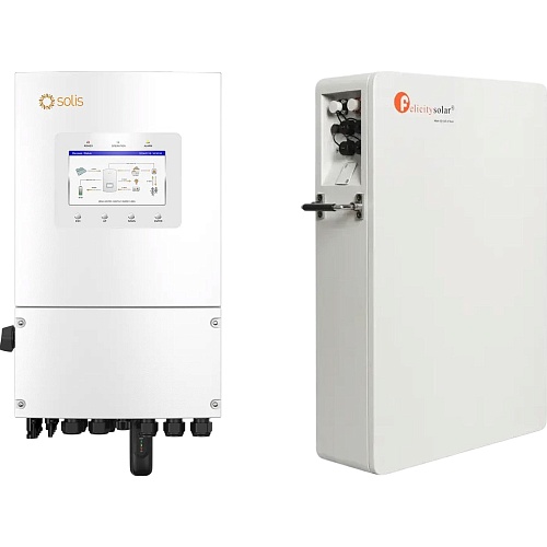 Система хранения энергии Solis S6-EH1P6K-L-PLUS 6kW + АКБ FelicityESS LPBA48100-OL 5.1kWh (51.2V/100Ah/5120Wh)