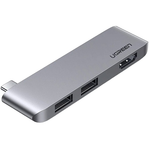 USB-хаб Ugreen CM263 USB-C to 2-Port USB 3.0 + HDMI (60567)