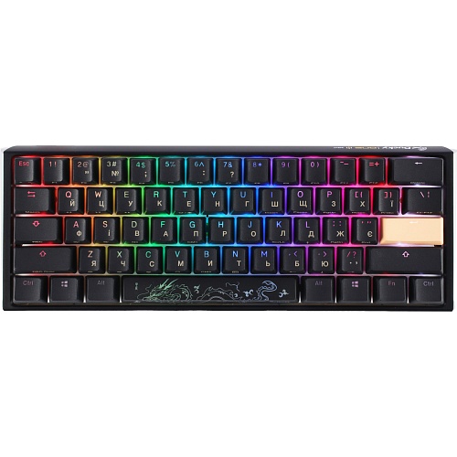 Клавиатура Ducky One 3 Mini Cherry MX Silent Red RGB Black (DKON2161ST-SUAPXCLAWSC1) UA