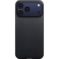 Чехол Pitaka Ultra-Slim Case Twill 600D для Apple iPhone 17 Pro Max Black/Grey (KI1701BPM)
