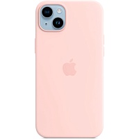 Чехол Silicone Case с MagSafe для Apple iPhone 14 Plus (Chalk Pink) ААА