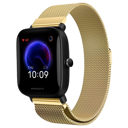 Универсальный ремешок Milanese Design Band для Xiaomi Amazfit Bip 20mm Champagne Gold