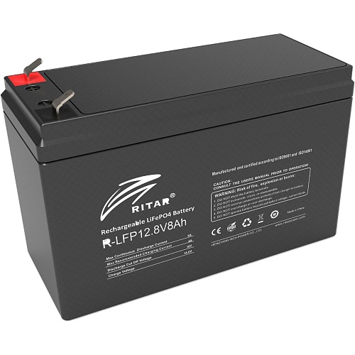 Аккумулятор Ritar LiFePO4 12V (12.8V/8Ah/102.4Wh) (R-LFP 12.8V 8Ah)