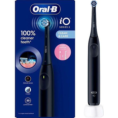 Електрична зубна щітка Oral-B iO Series 2 iOS2.1C9.0 Night Black - придбати в Дніпрі, Україні: ціна, характеристики | інтернет-магазин TOUCH