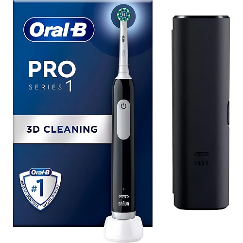 Электрическая зубная щетка Oral-B D305 Pro Series 1 Travel Case Black (D305.513.3X) Витрина