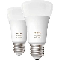 Умная лампочка Philips Hue E27 White and Color 2шт (8718699673284)