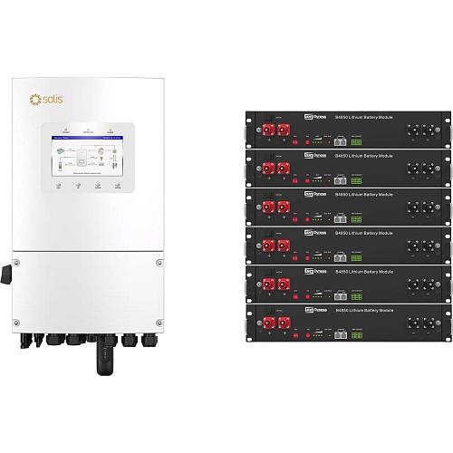 Система хранения энергии Solis S6-EH1P6K-L-PLUS 6kW + 6 АКБ Dyness B4850 14.4kWh (48V/50Ah/2400Wh)