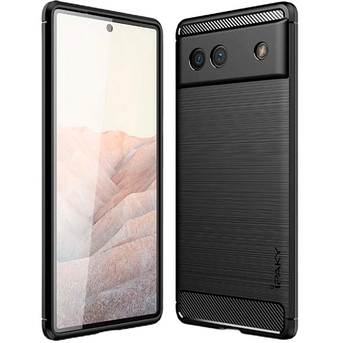 Чехол-накладка iPaky TPU Carbon Fiber для Google Pixel 6 (Black)