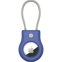 Чехол для поисковой метки Apple AirTag Keychain with Wire Cable Blue