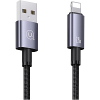 Кабель Usams US-SJ667 USB-A to Lightning 2.4A 1.2m Tarnish (SJ663USB01) - придбати в Дніпрі, Україні: ціна, характеристики | інтернет-магазин TOUCH