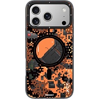 Чехол YoungKit Camouflage with Magnetic Ring для Apple iPhone 17 Pro Orange Camo