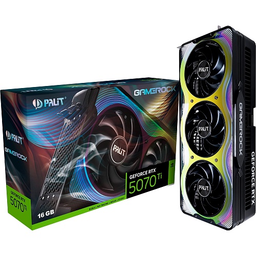 Відеокарта Palit GeForce RTX 5070 Ti 16GB GameRock (NE7507T019T2-GB2030G) UA - придбати в Дніпрі, Україні: ціна, характеристики | інтернет-магазин TOUCH