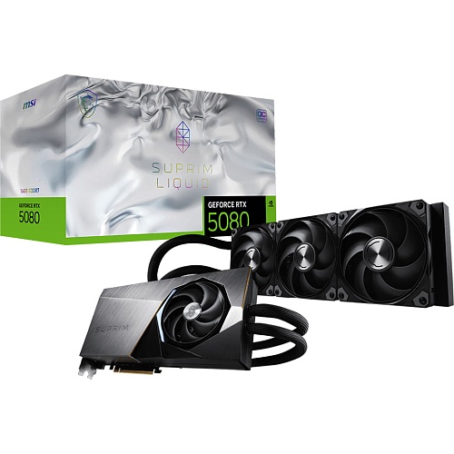 Видеокарта MSI GeForce RTX 5080 16GB Suprim Liquid OC (G5080-16SLC) EU