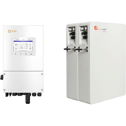 Система хранения энергии Solis S6-EH1P6K-L-PLUS 6kW + 2 АКБ FelicityESS LPBA48100-OL 10.2kWh (51.2V/100Ah/5120Wh)