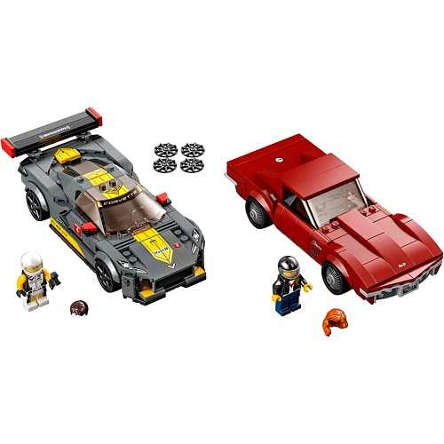 Конструктор LEGO Speed Champions Chevrolet Corvette C8.R Race Car and 1968 Chevrolet Corvette (76903)