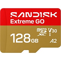 Карта пам`яті SanDisk microSDXC Extreme GO 128GB Class 10 UHS-I V30 A2 (SDSQXGN-128G-GN6MN) - придбати в Дніпрі, Україні: ціна, характеристики | інтернет-магазин TOUCH