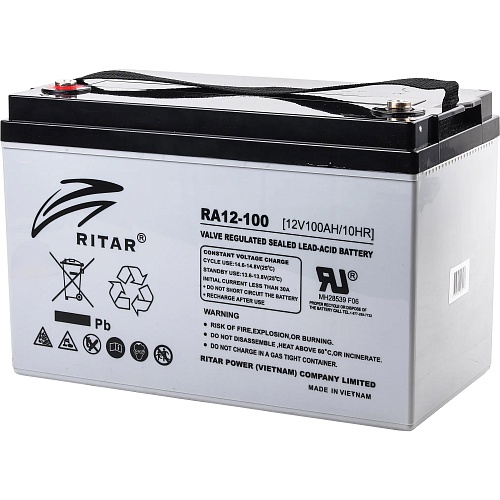 Аккумулятор Ritar AGM 12V (12V/100Ah/1200Wh) (RA12-100)