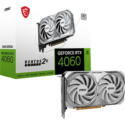 Видеокарта MSI GeForce RTX 4060 VENTUS 2X WHITE 8G OC (912-V516-032) EU