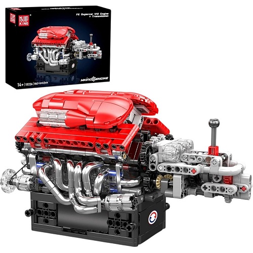 Конструктор Mould King Mking Двигатель и коробка передач Supercar V12 (10226)