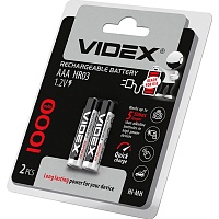 Аккумулятор Videx HR03/AAA 1000mAh Ni-MH 2шт (HR03/1000/2DB)