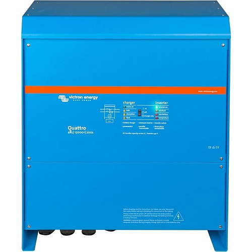 Гибридный солнечный инвертор Victron Energy Quattro 48/15000/200-100/100 (QUA483150000)