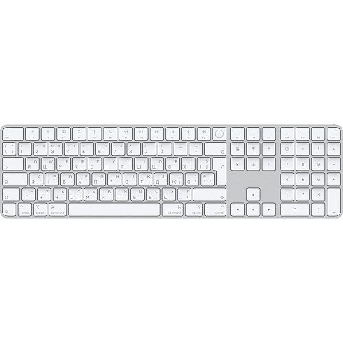 Клавиатура Apple Magic Keyboard with Touch ID and Numeric Keypad White (MXK73) Box