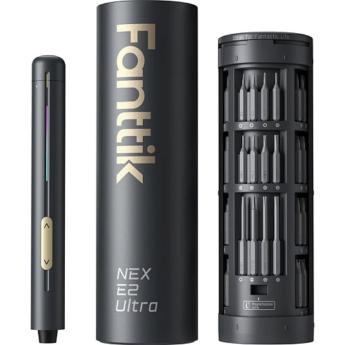 Электроотвертка с набором бит Fanttik E2 Ultra Space Grey