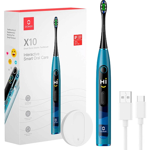 Электрическая зубная щетка Oclean X10 Smart Electric Toothbrush Blue