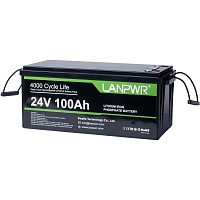 Акумулятор LANPWR LiFePO4 24V (25.6V/100Ah/2560Wh) (LANPWR-24-100) - придбати в Дніпрі, Україні: ціна, характеристики | інтернет-магазин TOUCH