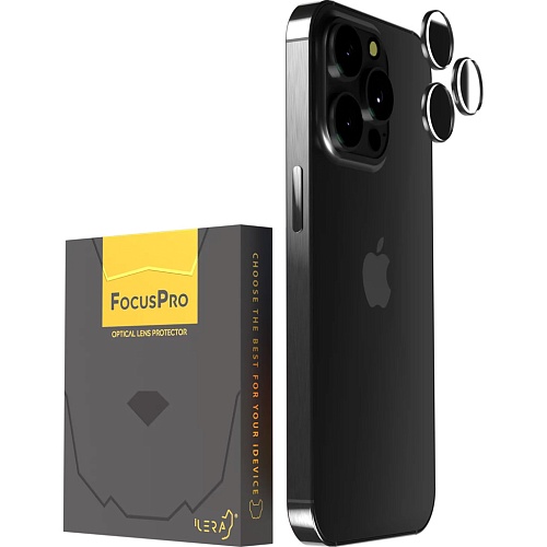 Защитное стекло на камеру iLera FocusPro Lens для Apple iPhone 15 Pro/15 Pro Max Gold (iLFPSI06)