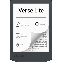 Электронная книга PocketBook 619 Verse Lite Midnight Grey (PB619-T-CIS) 