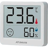Термогигрометр ATuMan Duka TH Mini White 