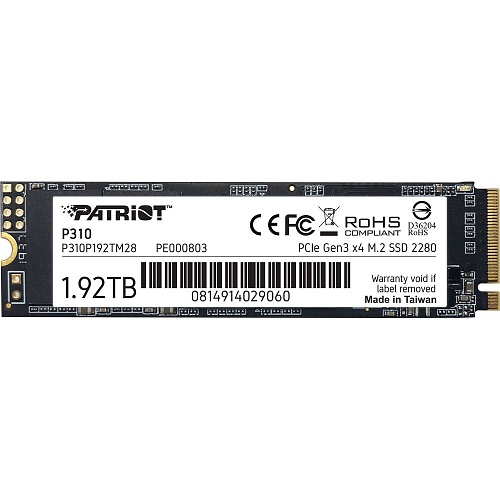 SSD накопитель Patriot P310 1.92TB (P310P192TM28)