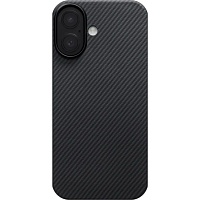Чехол Pitaka Ultra-Slim Case Twill 600D для Apple iPhone 17 Black/Grey (KI1701)
