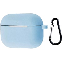 Чехол Silicone Case + Carbine для Apple AirPods Pro 2 Lilac Blue