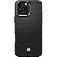 Чохол Spigen Enzo Aramid with MagSafe для Apple iPhone 16 Pro Black Natural (ACS08508) - придбати в Дніпрі, Україні: ціна, характеристики | інтернет-магазин TOUCH