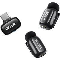Микрофонная радиосистема Boya Mini 2-04 USB-C Black