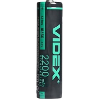 Аккумулятор Videx 18650 2200mAh Li-ion 1шт (18650-P/2200/1CB)