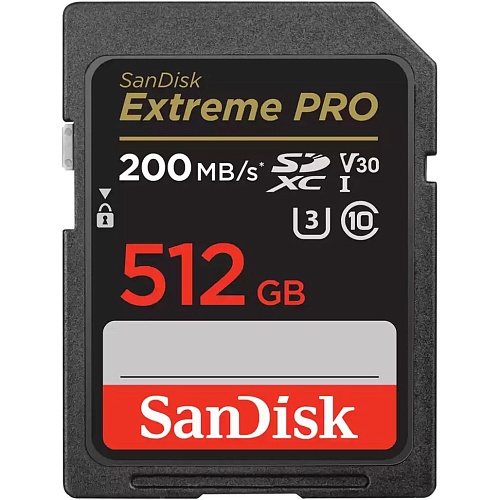 Карта памяти SanDisk 512GB SD class 10 UHS-I U3 V30 Extreme PRO (SDSDXXD-512G-GN4IN)