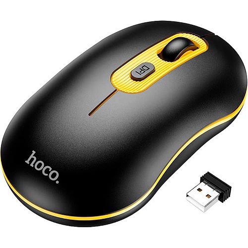 Мышь Hoco GM21 Platinum Wireless Black