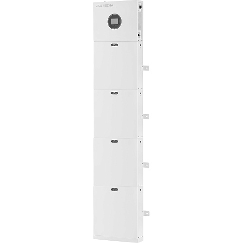 Гибридный солнечный инвертор 2E PowerWall Vezha + 4 х АКБ LiFePO4 51.2V/100Ah/5120Wh (20480Wh) (2E-ESS-PWV5-20)
