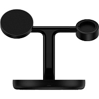 Бездротовий зарядний пристрій Baseus Swan 3in1 Wireless Magnetic Charging Bracket 20W Black (WXTE000101)