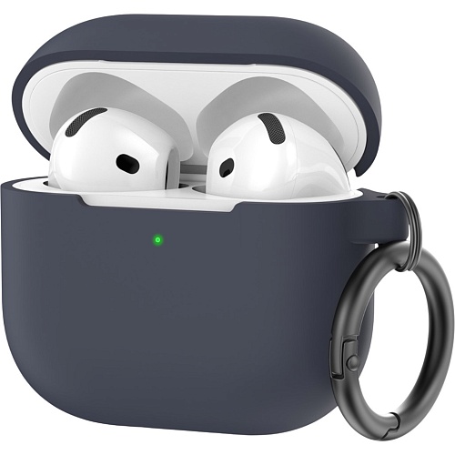 Чехол AhaStyle Colorful Silicone Case для AirPods 4 Midnight Blue