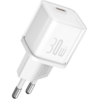 Мережевий зарядний пристрій Baseus GaN5S Fast Charger 1C 30W White (P10162504213-00) - придбати в Дніпрі, Україні: ціна, характеристики | інтернет-магазин TOUCH
