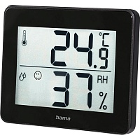Термогігрометр Hama TH-130 Black (00186361) - придбати в Дніпрі, Україні: ціна, характеристики | інтернет-магазин TOUCH