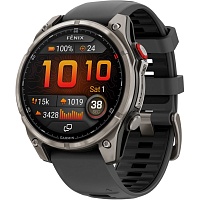Смарт-годинник Garmin Fenix 8 Pro AMOLED Sapphire 47mm Carbon Gray DLC Titanium with Graphite/Black Silicone Band (010-03198-11) - придбати в Дніпрі, Україні: ціна, характеристики | інтернет-магазин TOUCH